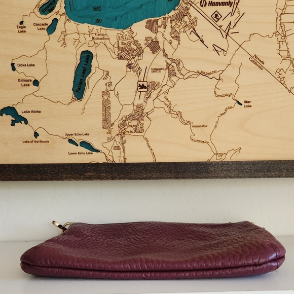 Lodis mauve/purple Leather messenger/crossbody/shoulder/clutch transformer bag - Picture 7 of 13